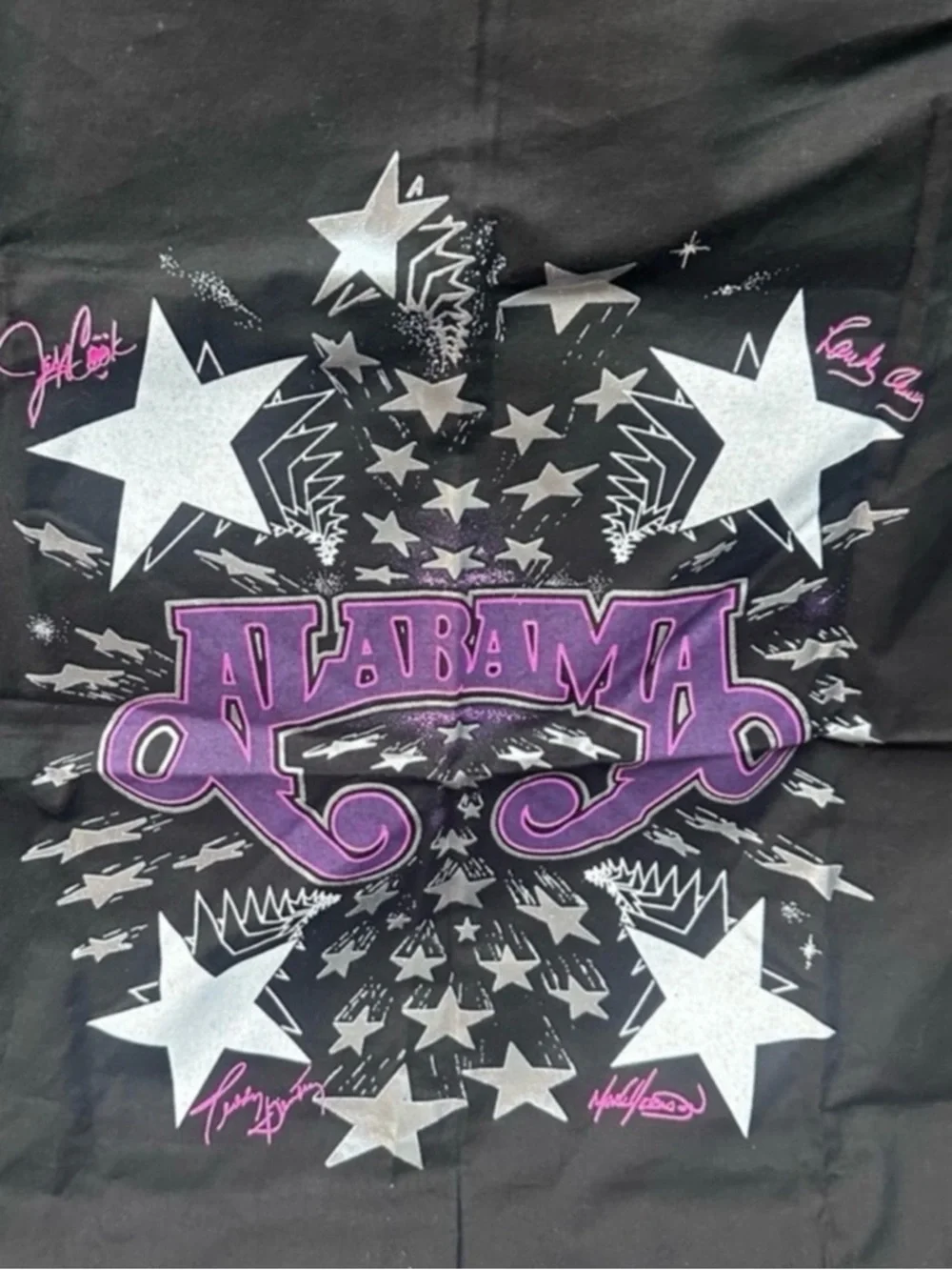 Vintage Alabama concert souvenir bandana